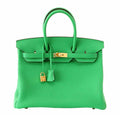 Hermes Birkin 35 Bamboo Togo Leather Gold Hardware