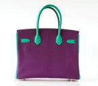 Hermès Birkin 30 Tri-Color Chevre Horseshoe Bag GHW