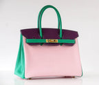 Hermès Birkin 30 Tri-Color Chevre Horseshoe Bag GHW