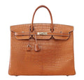Hermes Birkin 40 Fauve Matte Alligator Palladium Hardware