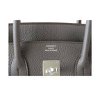 Hermes Birkin 35 Etain Clemence Leather Palladium Hardware