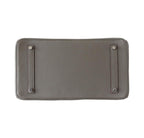 Hermes Birkin 35 Etain Clemence Leather Palladium Hardware