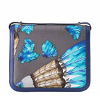 Hermes Constance Mini 18 Brasil Graphite Blue Thalassa Silk Swift Leather Palladium Hardware