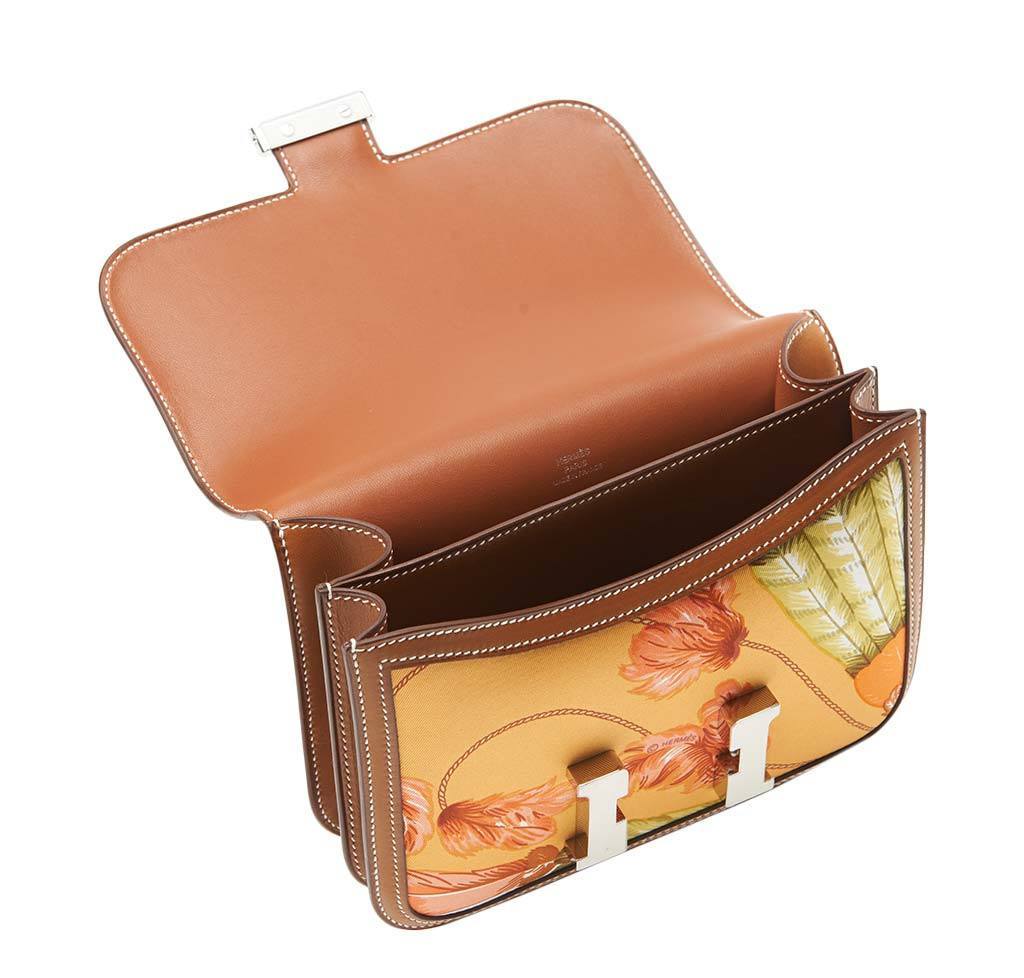Hermes Constance Mini 18 Brasil Mangue Barenia Silk Swift Leather Palladium Hardware