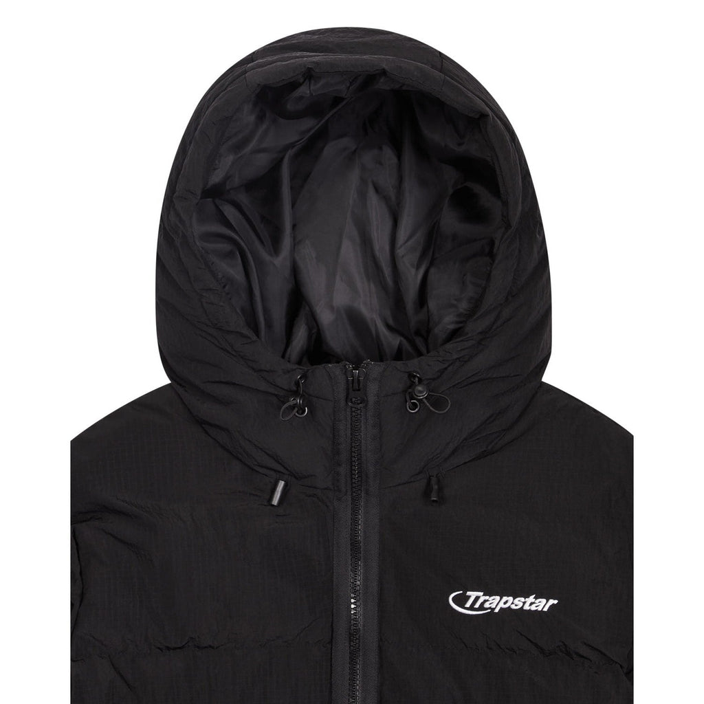 Trapstar Hyperdrive Hooded Puffer Jacket - Black