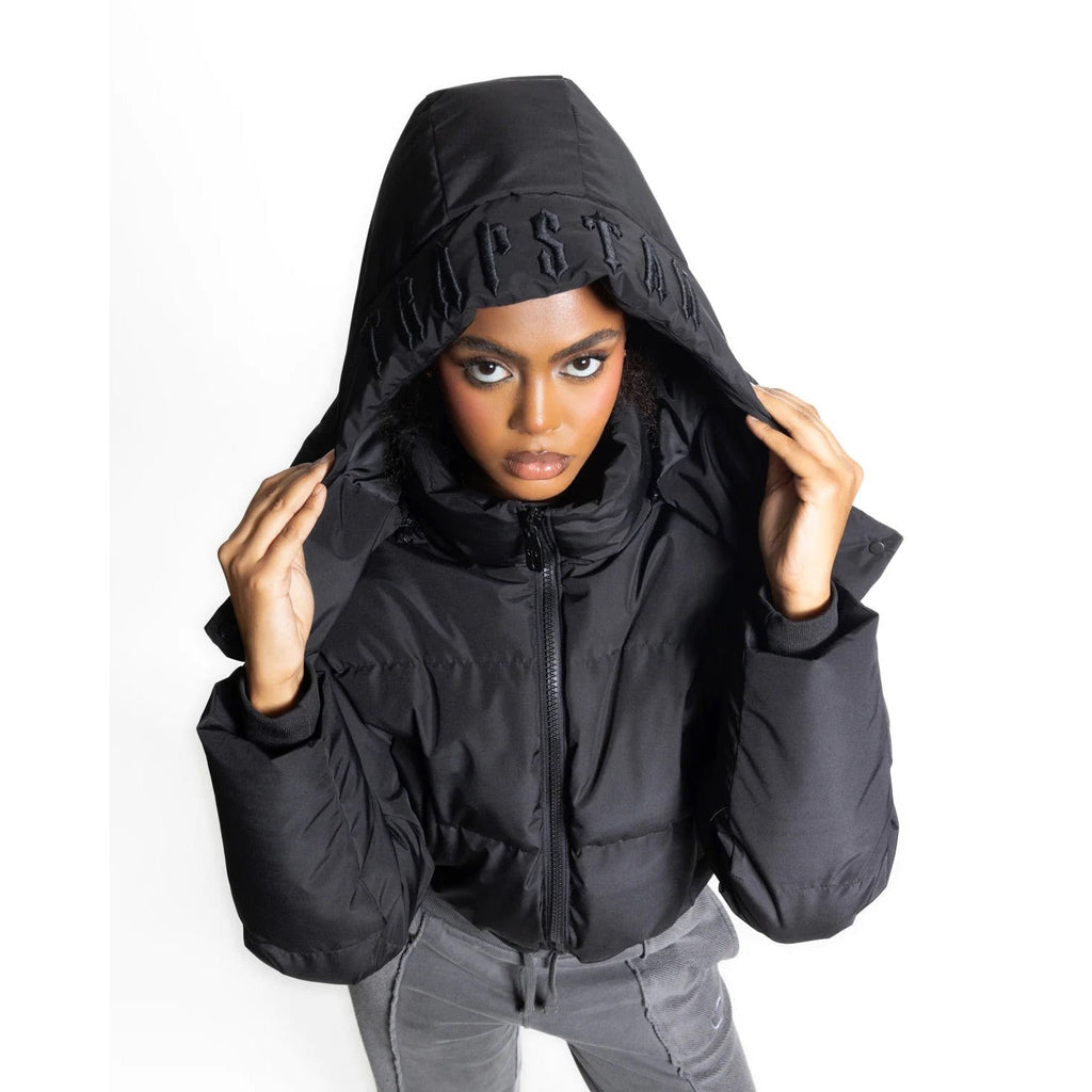 Trapstar Women's Arch AW23 Hooded Puffer Jacket - Black