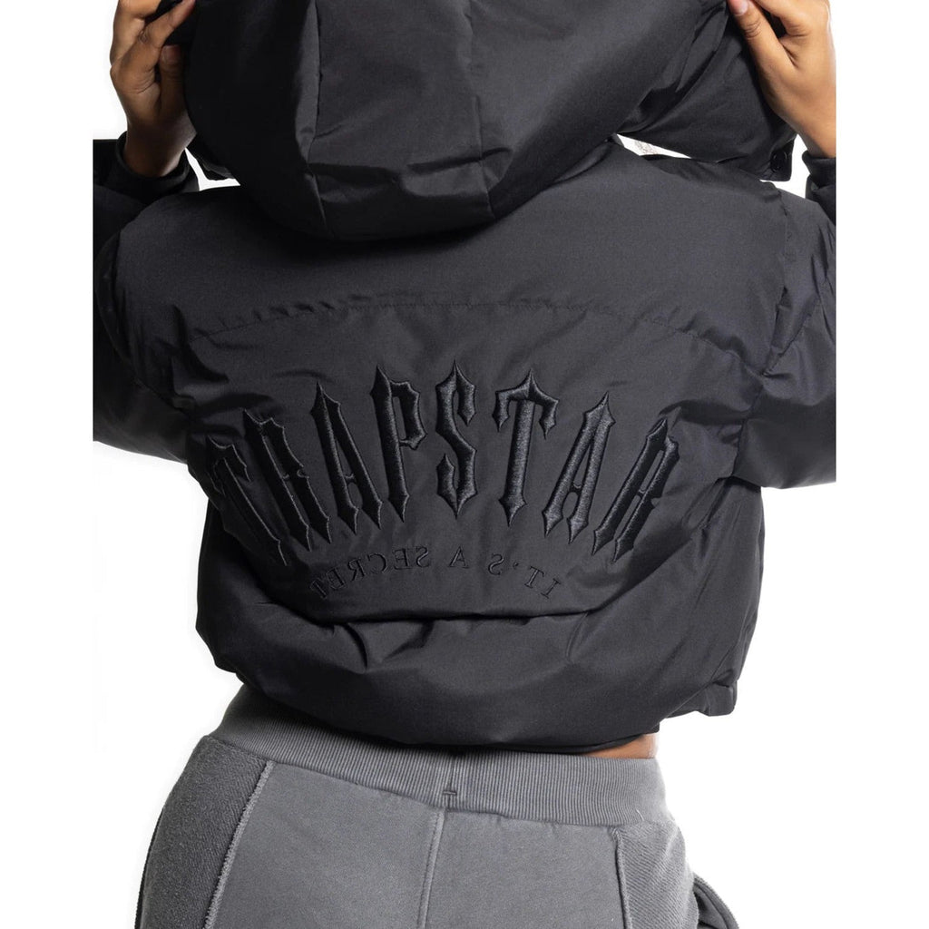 Trapstar Women's Arch AW23 Hooded Puffer Jacket - Black