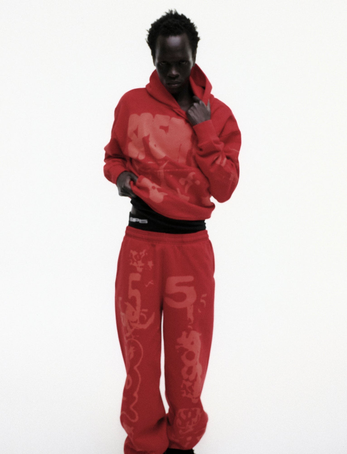 Sp5der X-Ray Hoodie - Red