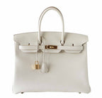 Hermes Birkin 35 Craie Togo Leather Gold Hardware
