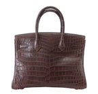 Hermes Birkin 30 Matte Havane Niloticus Crocodile Gold Hardware