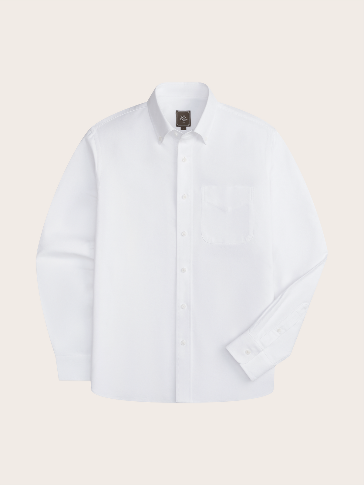 Smeeshu White Oxford Shirt – Men's Cotton Casual Shirt