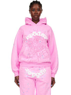 Sp5der Og Web Hoodie - Pink