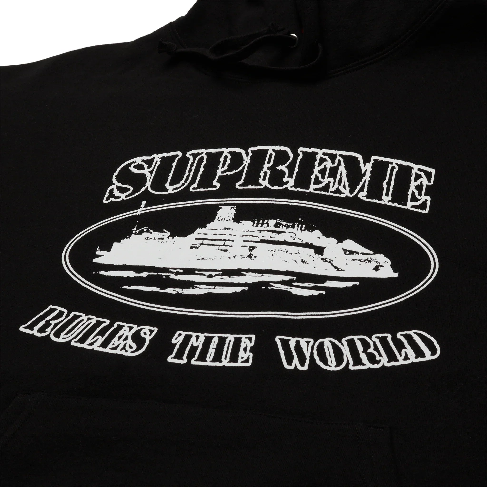 Supreme x Corteiz Rule The World Hoodie - Black