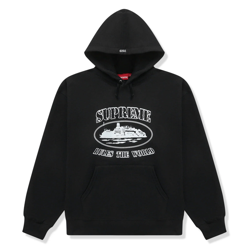Supreme x Corteiz Rule The World Hoodie - Black