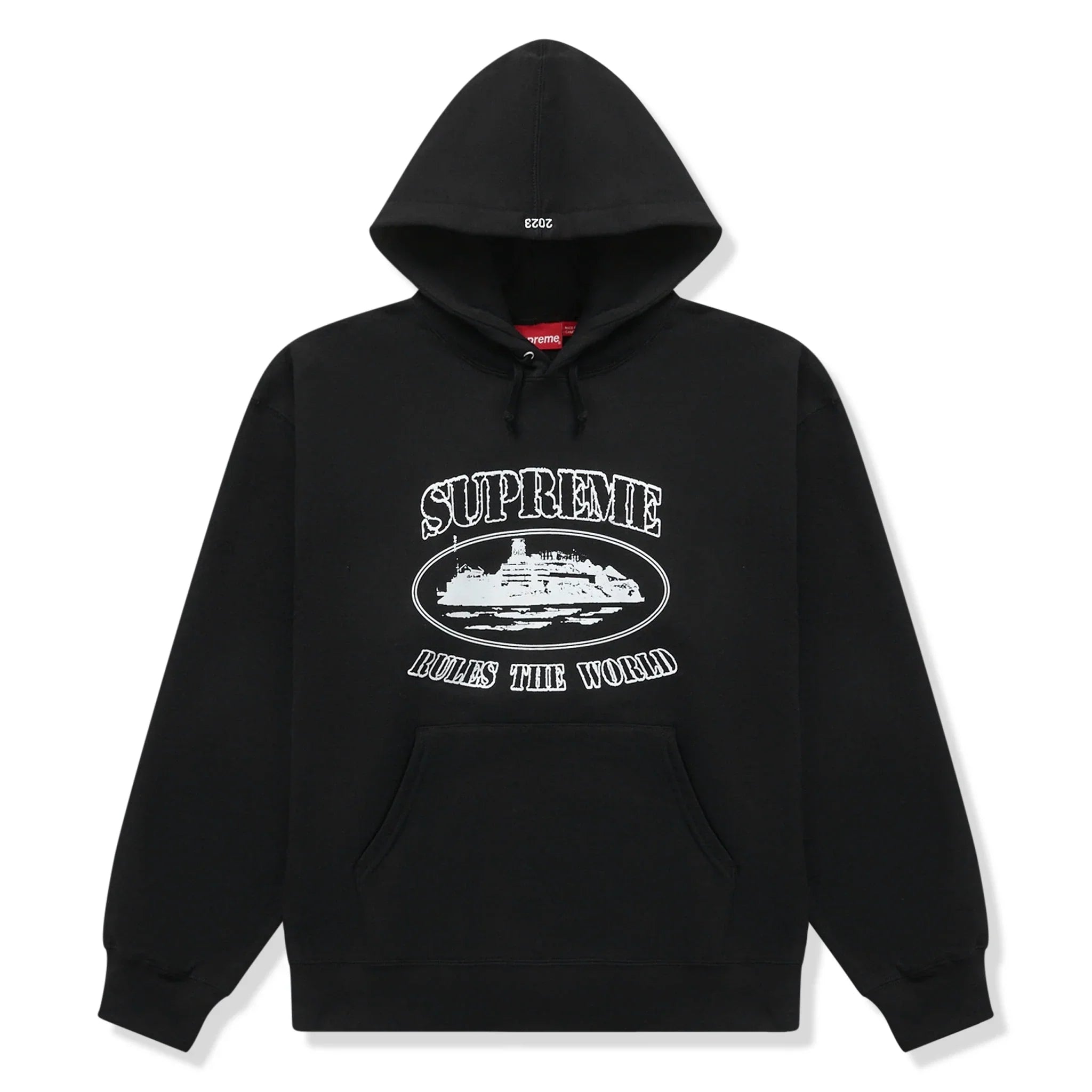 Supreme x Corteiz Rule The World Hoodie - Black