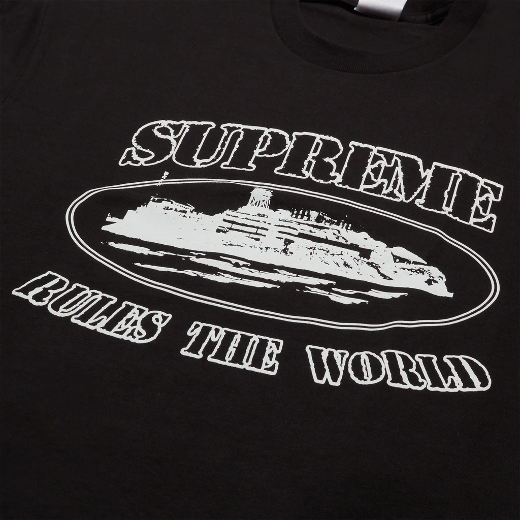 Supreme x Corteiz Rules The World T Shirt - Black
