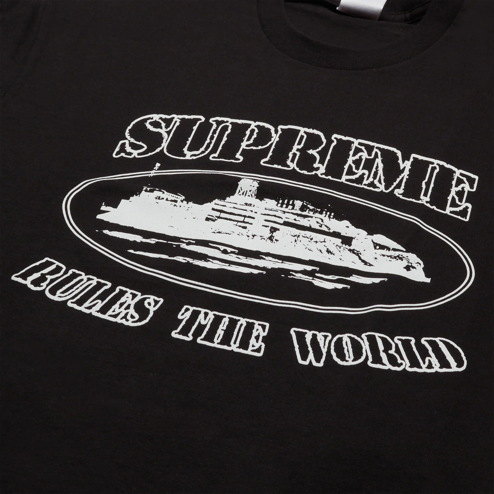 Supreme x Corteiz Rules The World T Shirt - Black