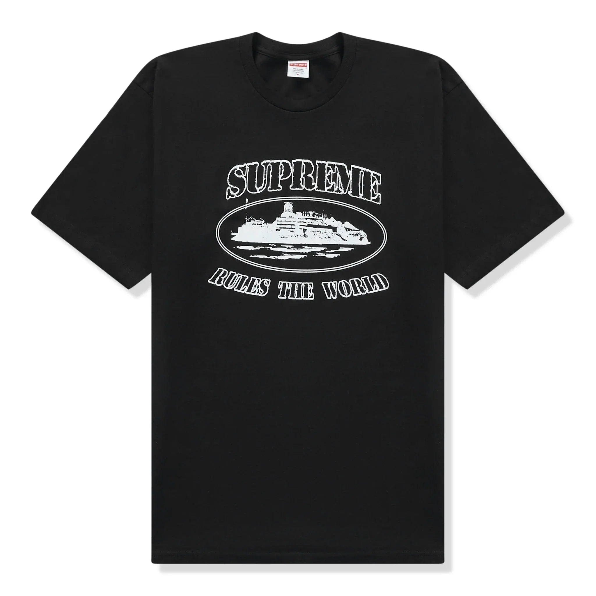 Supreme x Corteiz Rules The World T Shirt - Black