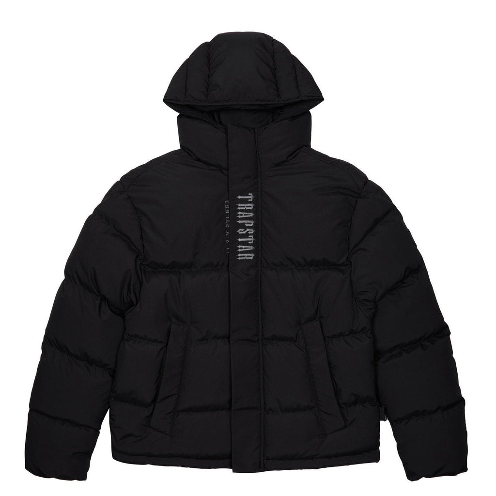 Trapstar Decoded Hooded Puffer Jacket 2.0 - Black