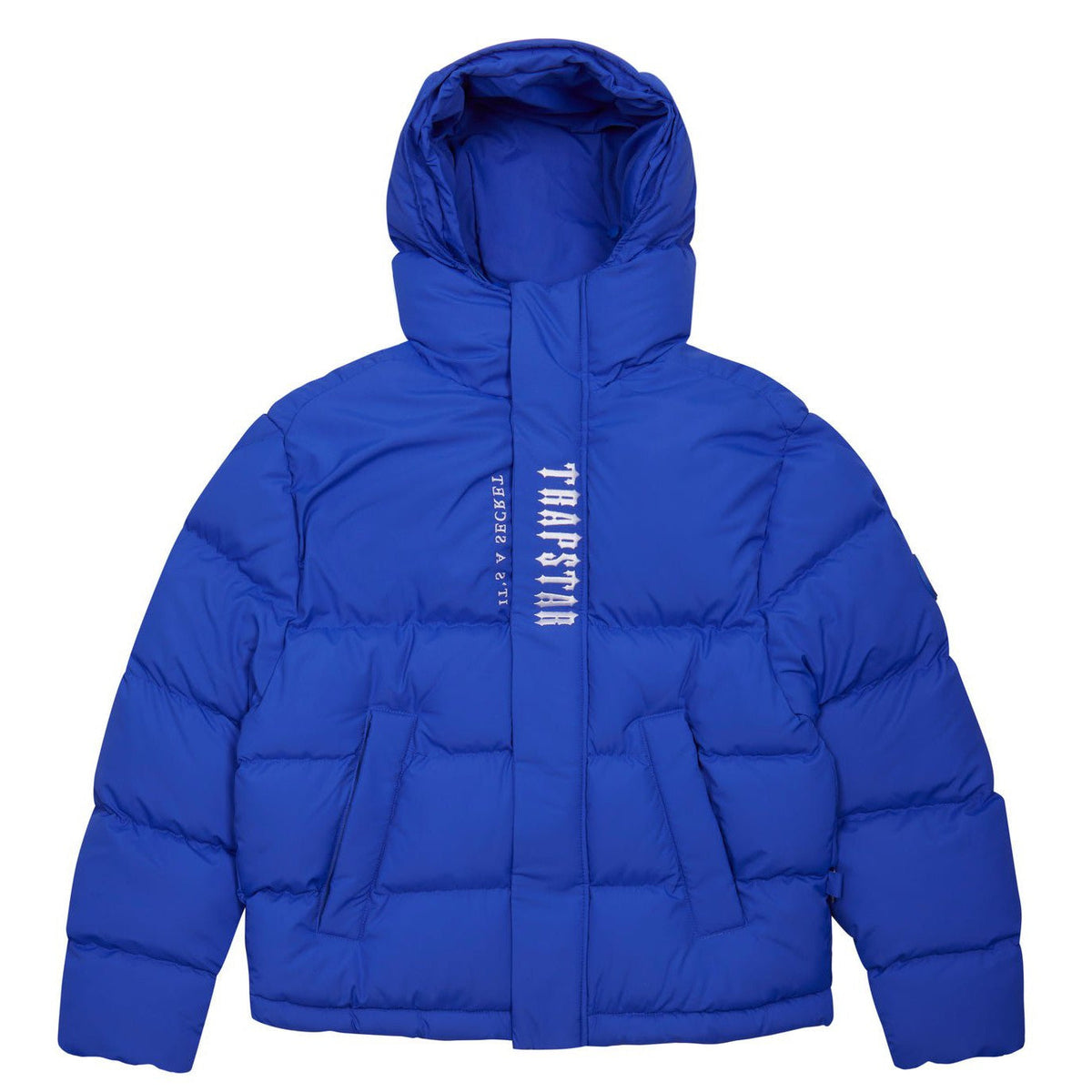 Trapstar Decoded Hooded Puffer Jacket 2.0 - Dazzling Blue