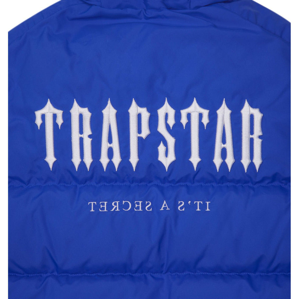 Trapstar Decoded Hooded Puffer Jacket 2.0 - Dazzling Blue