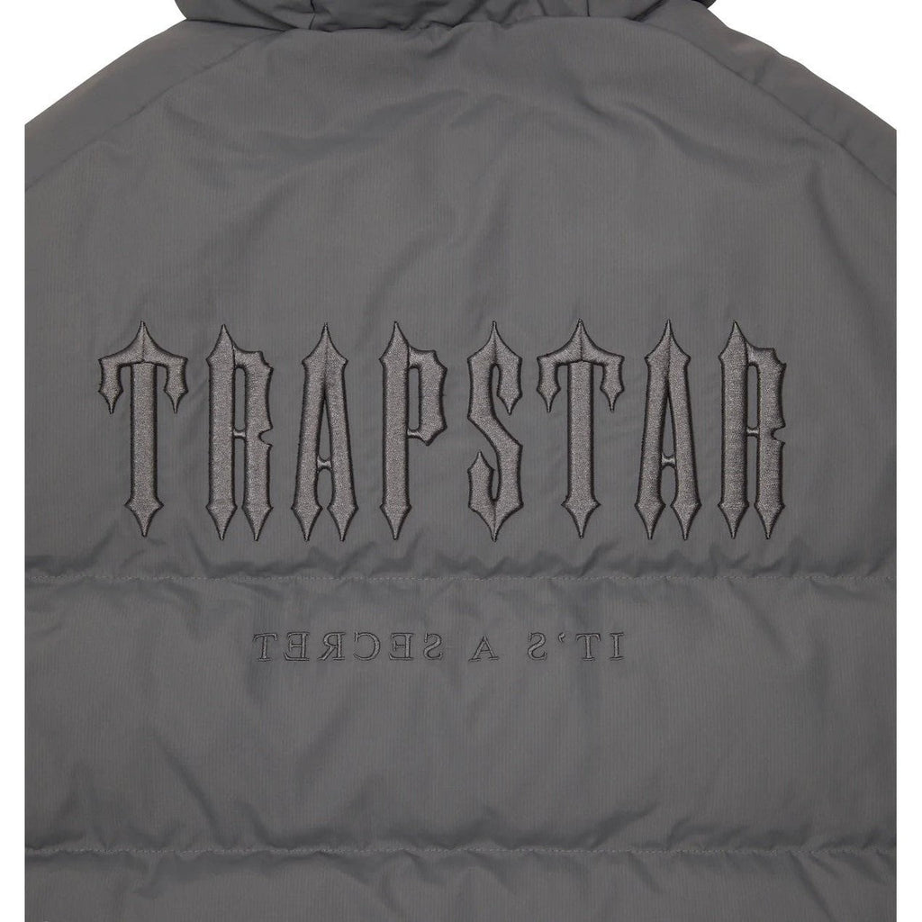 Trapstar Decoded Hooded Puffer Jacket 2.0 - Grey