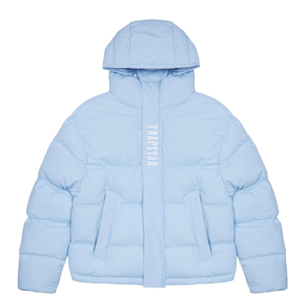Trapstar Decoded Hooded Puffer Jacket 2.0 - Ice Blue
