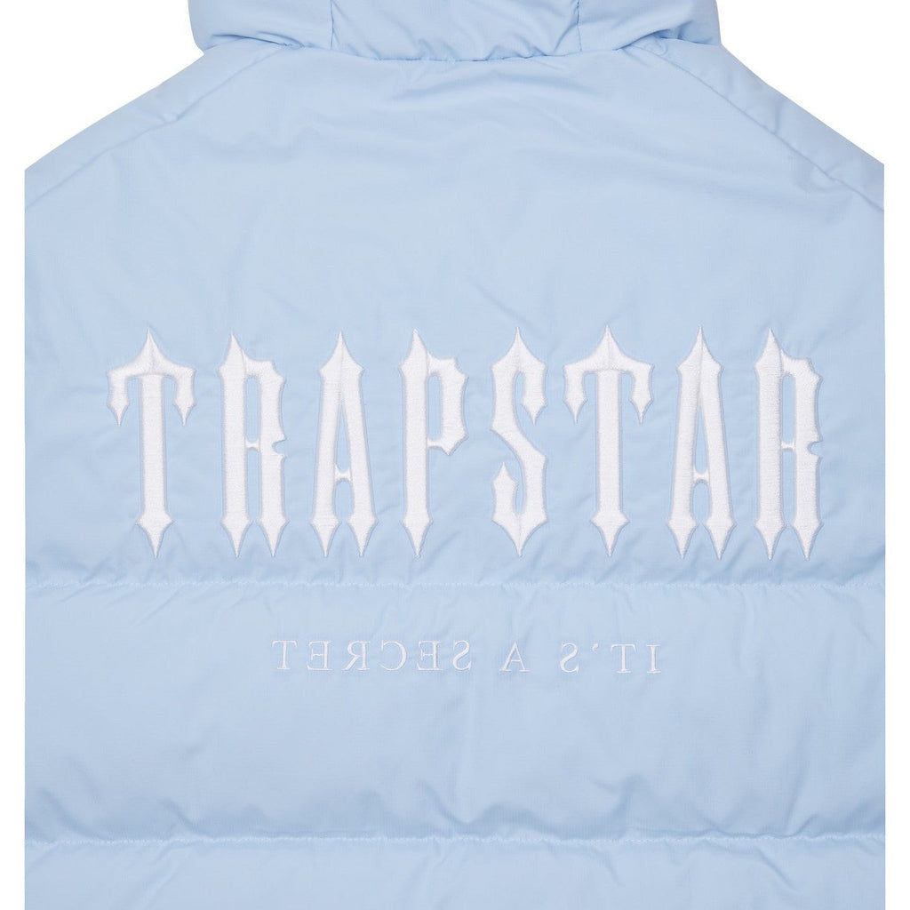 Trapstar Decoded Hooded Puffer Jacket 2.0 - Ice Blue