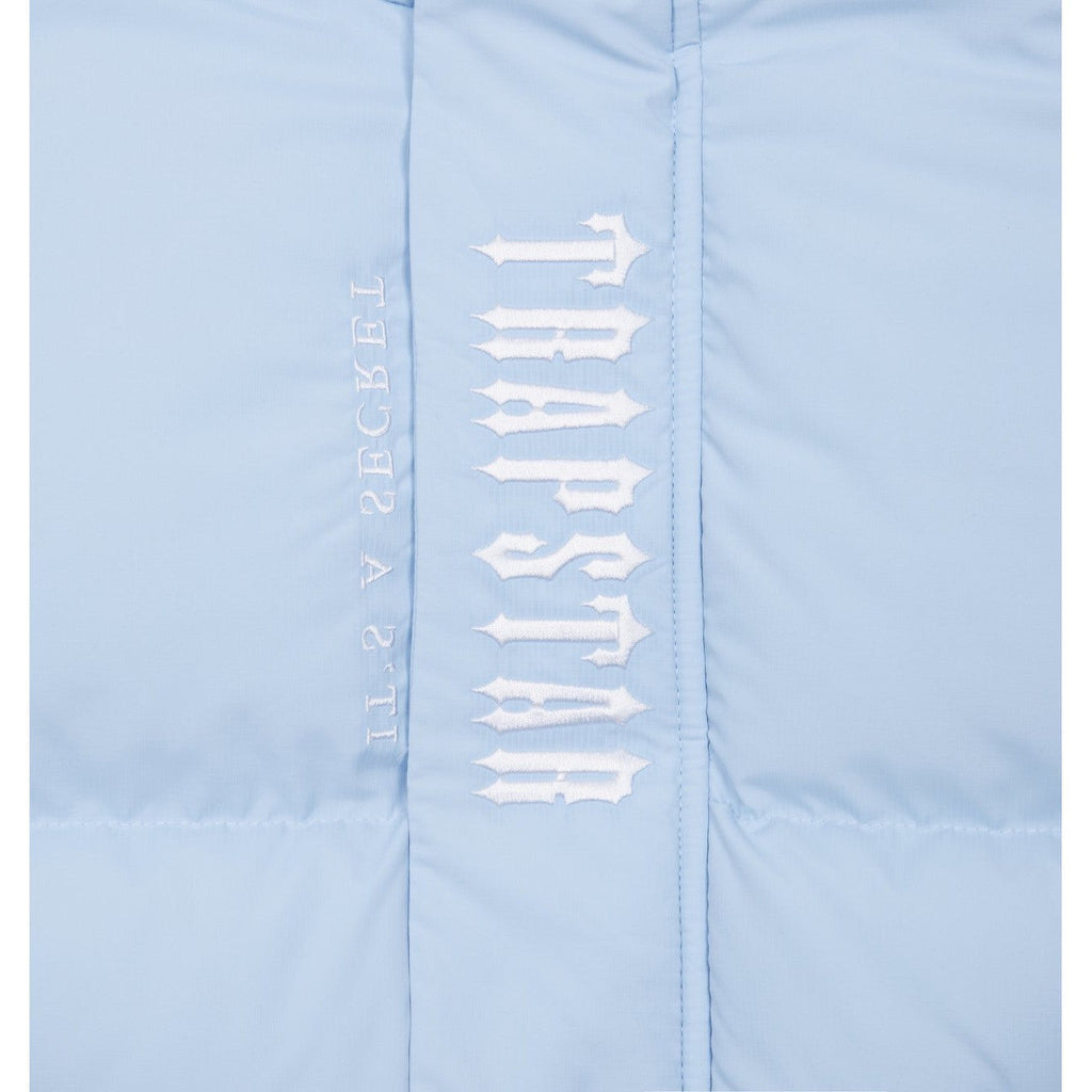 Trapstar Decoded Hooded Puffer Jacket 2.0 - Ice Blue
