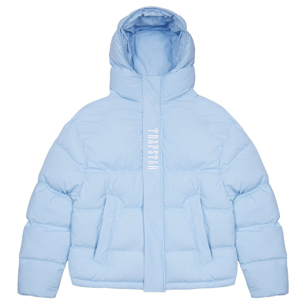 Trapstar Decoded Hooded Puffer Jacket 2.0 - Ice Blue