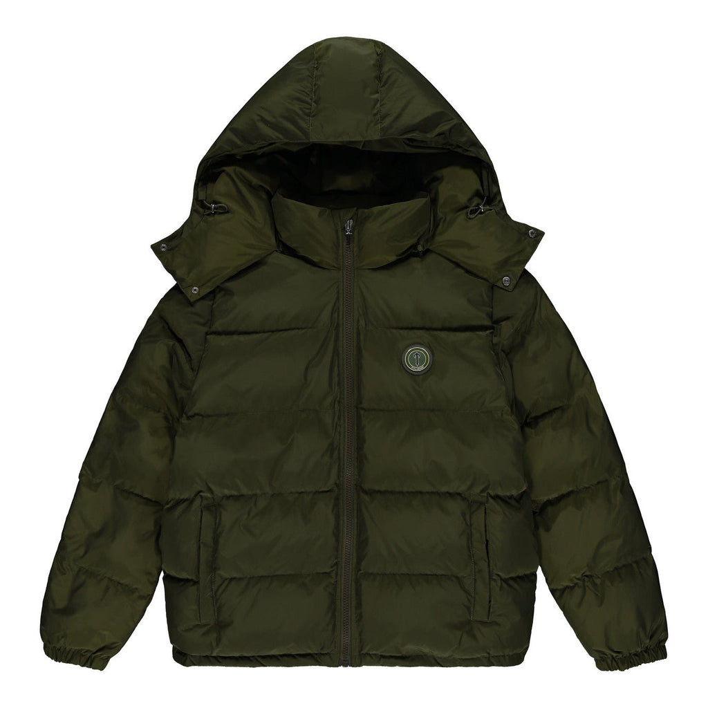 Trapstar Irongate Detachable Hooded Puffer Jacket - Olive