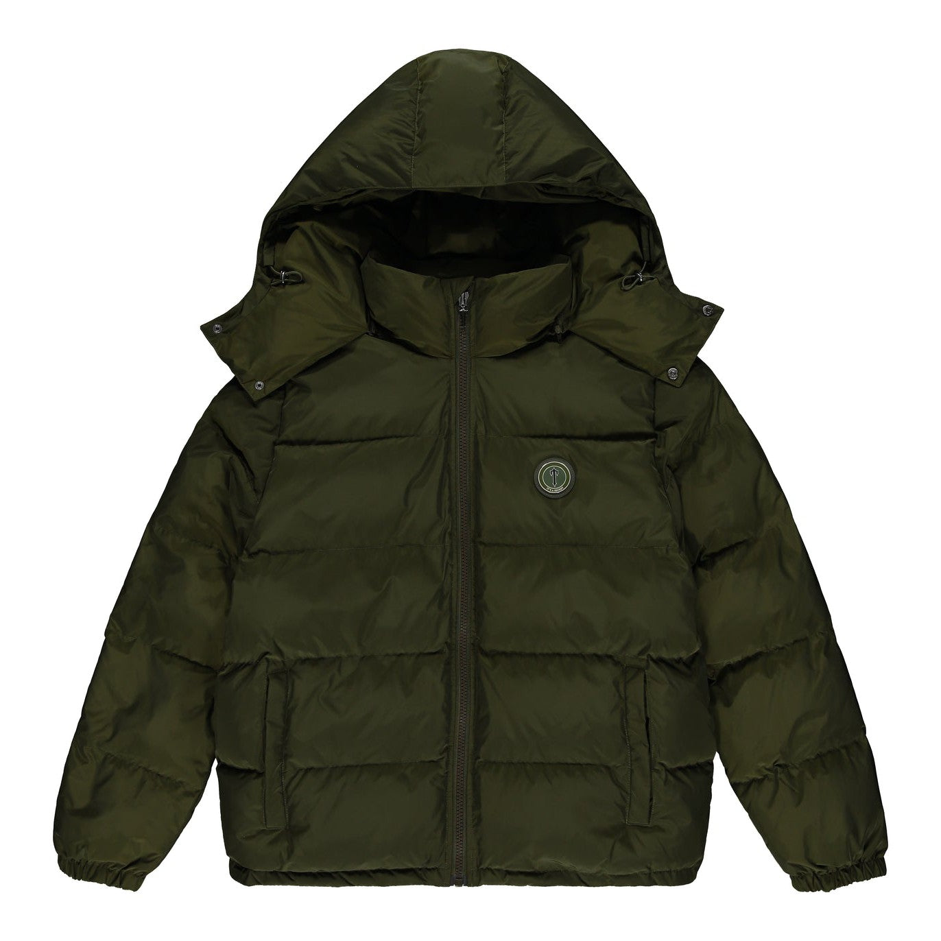 Trapstar Irongate Detachable Hooded Puffer Jacket - Olive