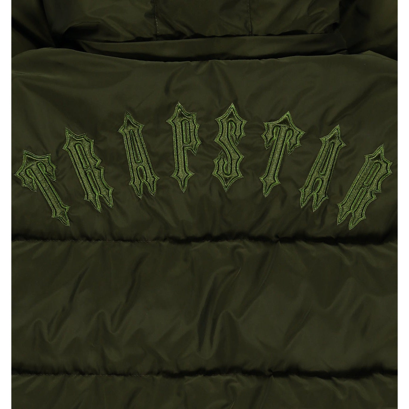 Trapstar Irongate Detachable Hooded Puffer Jacket - Olive