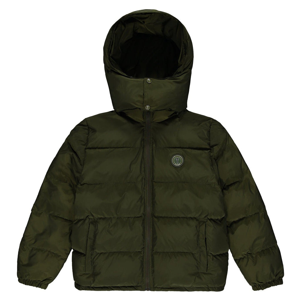 Trapstar Irongate Detachable Hooded Puffer Jacket - Olive