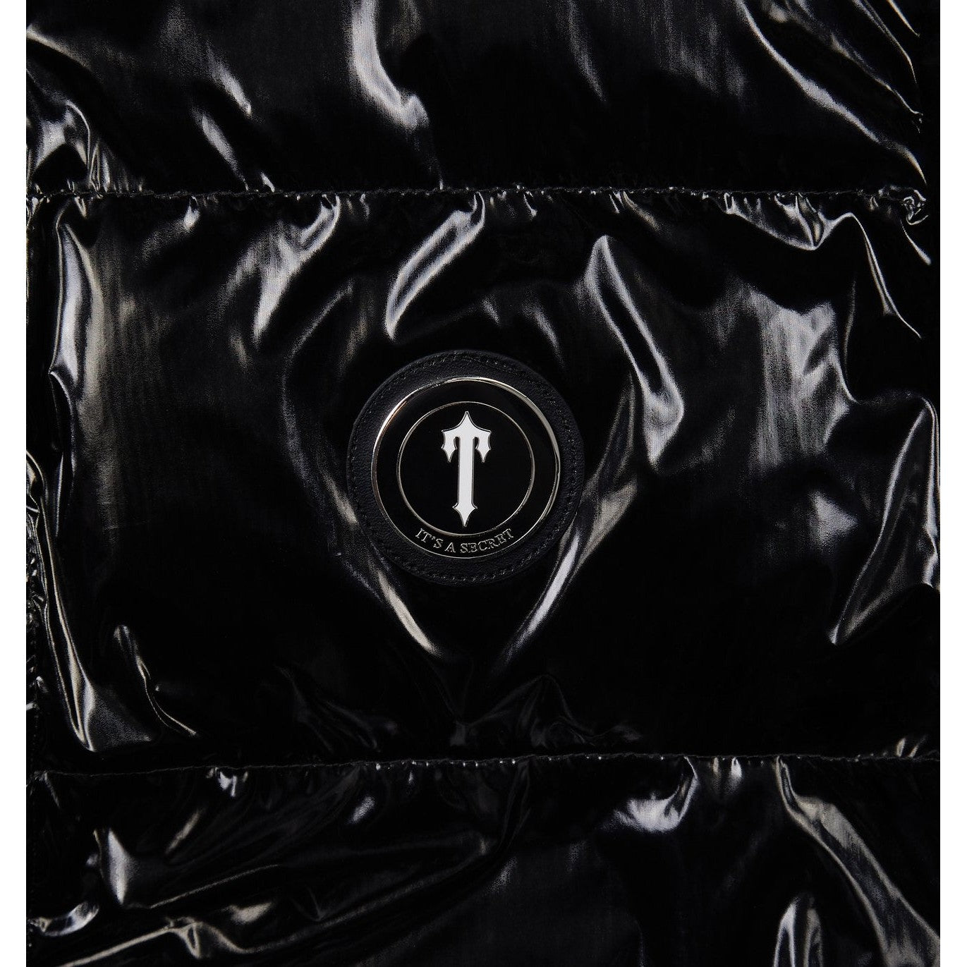 Trapstar Irongate Detachable Hooded Puffer Jacket - Shiny Black