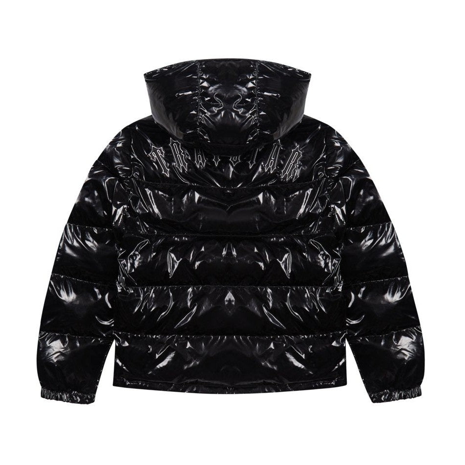Trapstar Irongate Detachable Hooded Puffer Jacket - Shiny Black