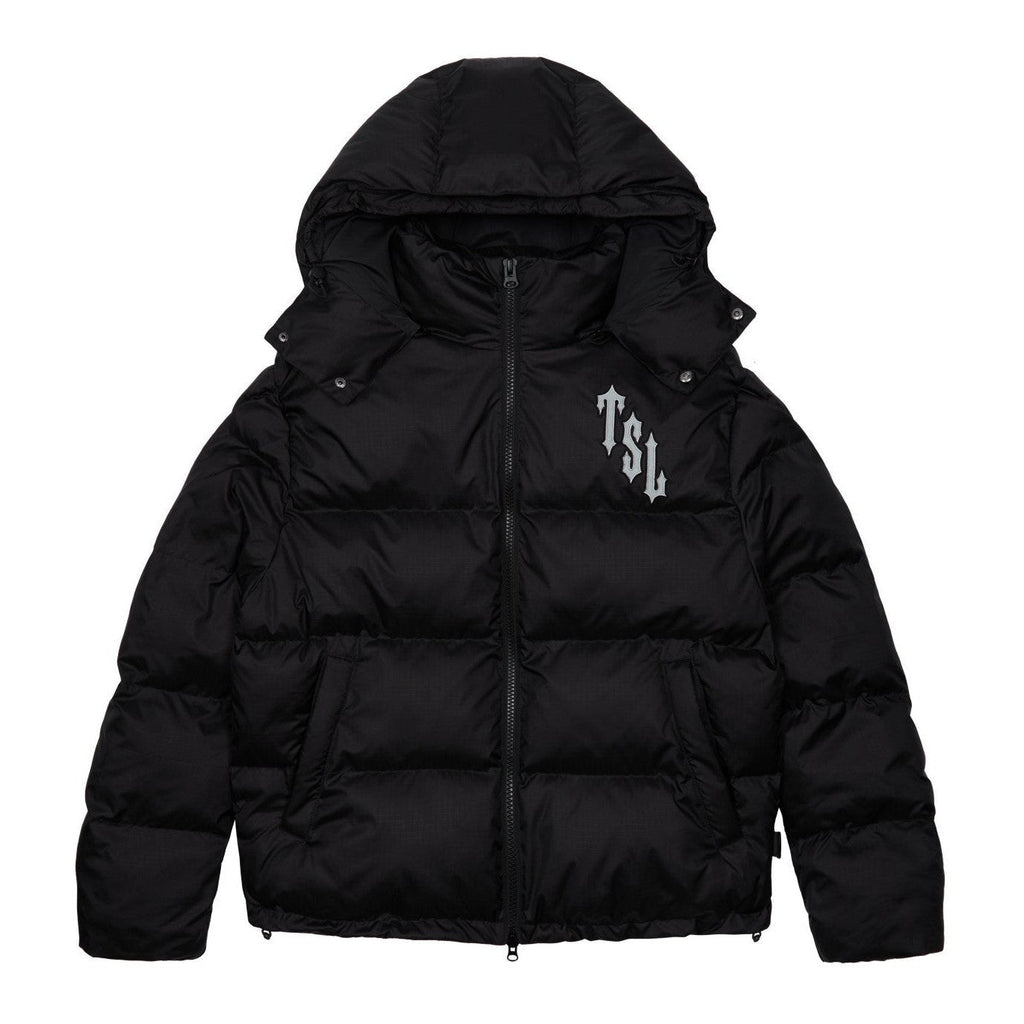 Trapstar Shooters Hooded Puffer Jacket - Black / Reflective