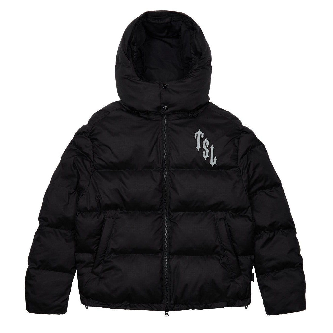 Trapstar Shooters Hooded Puffer Jacket - Black / Reflective