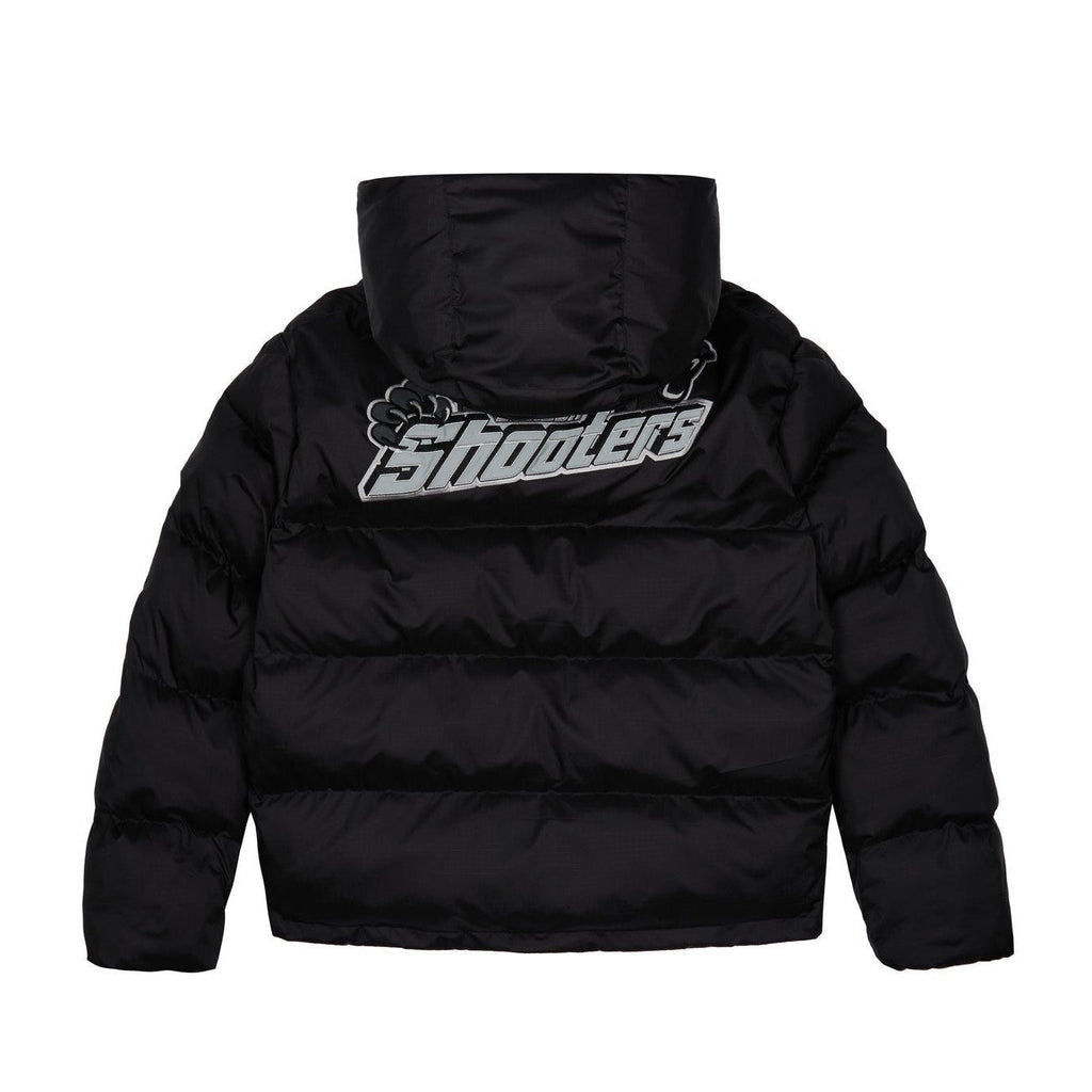Trapstar Shooters Hooded Puffer Jacket - Black / Reflective