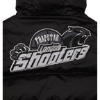 Trapstar Shooters Hooded Puffer Jacket - Black / Reflective