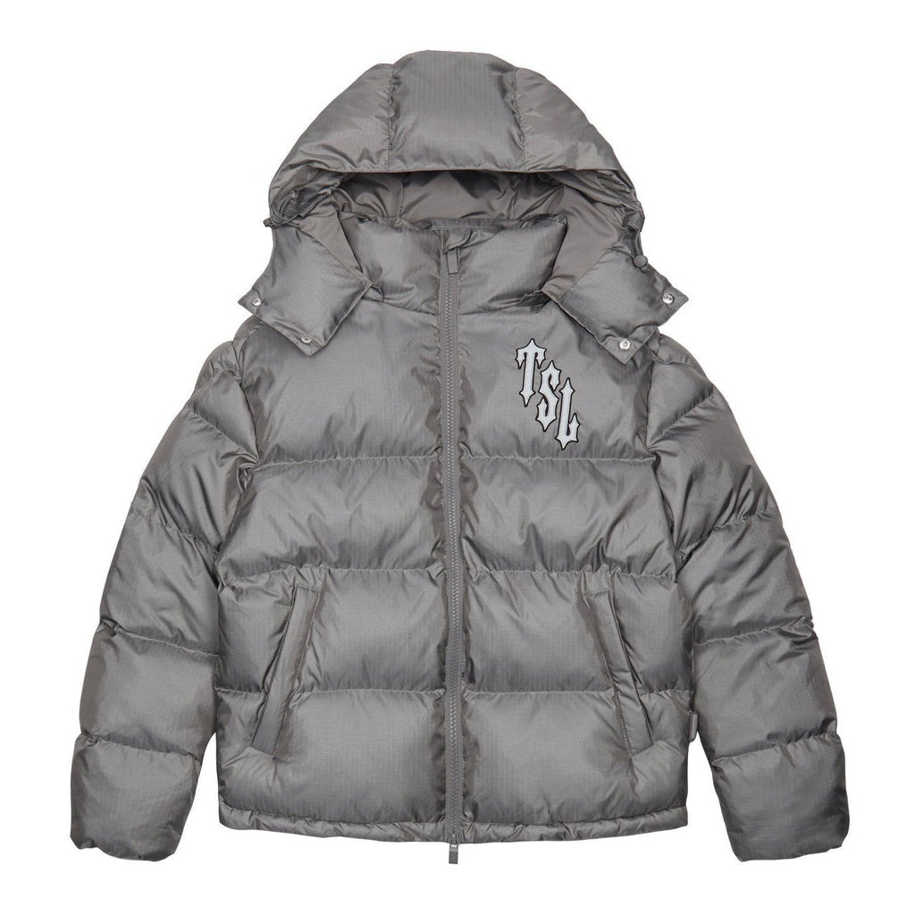 Trapstar Shooters Hooded Puffer Jacket - Grey