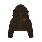 Trapstar Women's Irongate Detachable Hooded Puffer Jacket - Brown