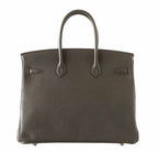Hermes Birkin 35 Vert Bronze Veau Togo Leather Gold Hardware