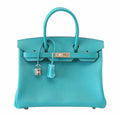 Hermes Birkin 30 Blue Paon Epsom Leather Palladium Hardware