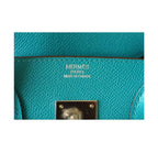 Hermes Birkin 30 Blue Paon Epsom Leather Palladium Hardware
